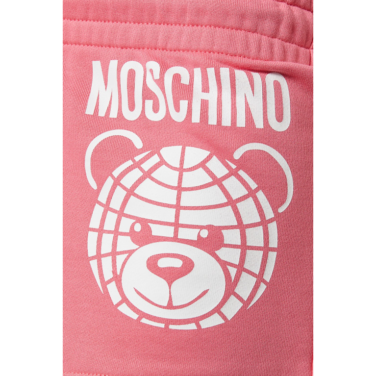 Moschino - Teddy Logo-print Sweatshorts in Organic Cotton