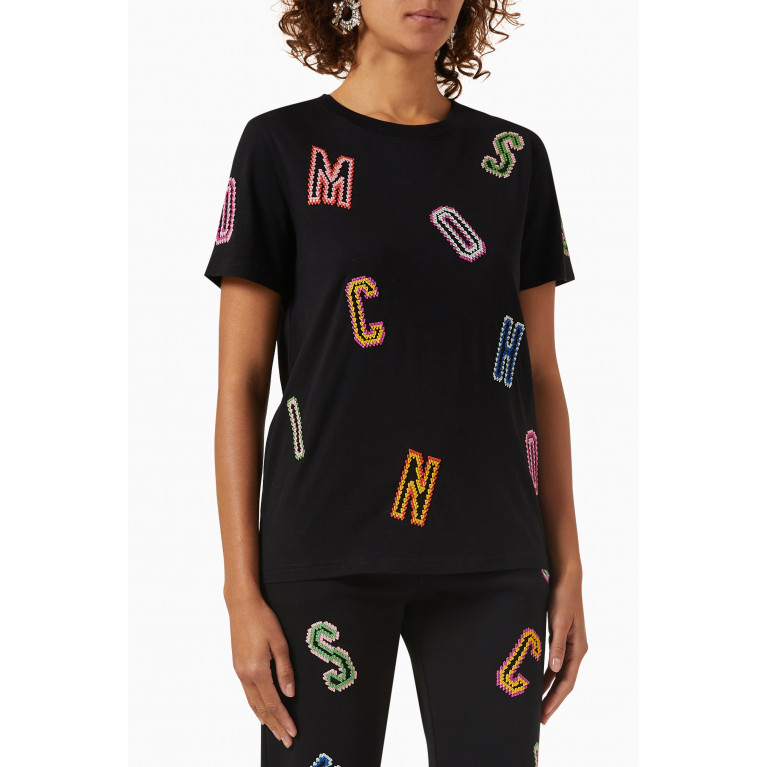 Moschino - Logo Lettering T-shirt in Cotton