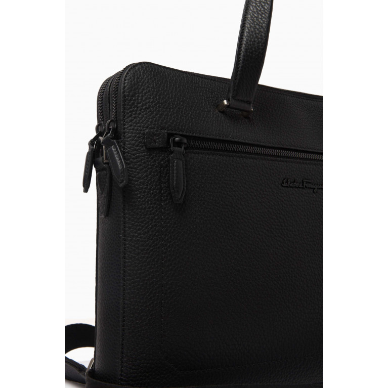Ferragamo - Firenze Briefcase in Grained Leather