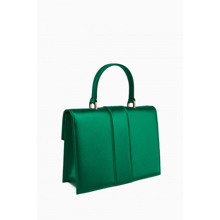 Malone Souliers - Audrey Square Handbag in Satin