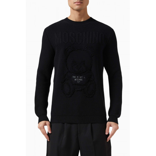 Moschino - Teddy Bear Sweater in Cotton Knit