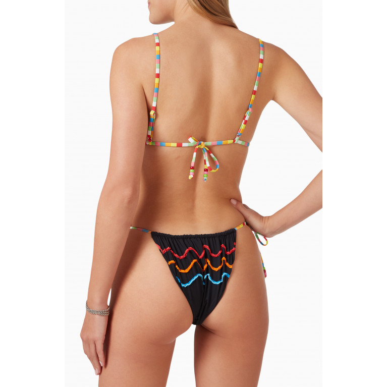 It's Now Cool - The String Bead Bikini Brief in Stretch Nylon