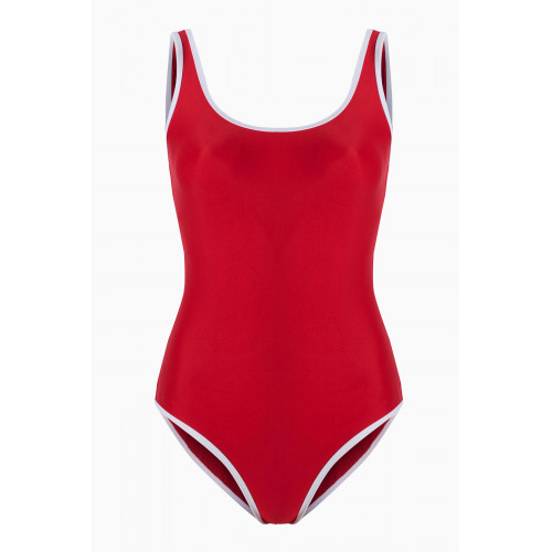 It's Now Cool - The Backless Duo One-piece Swimsuit in Matte Lycra