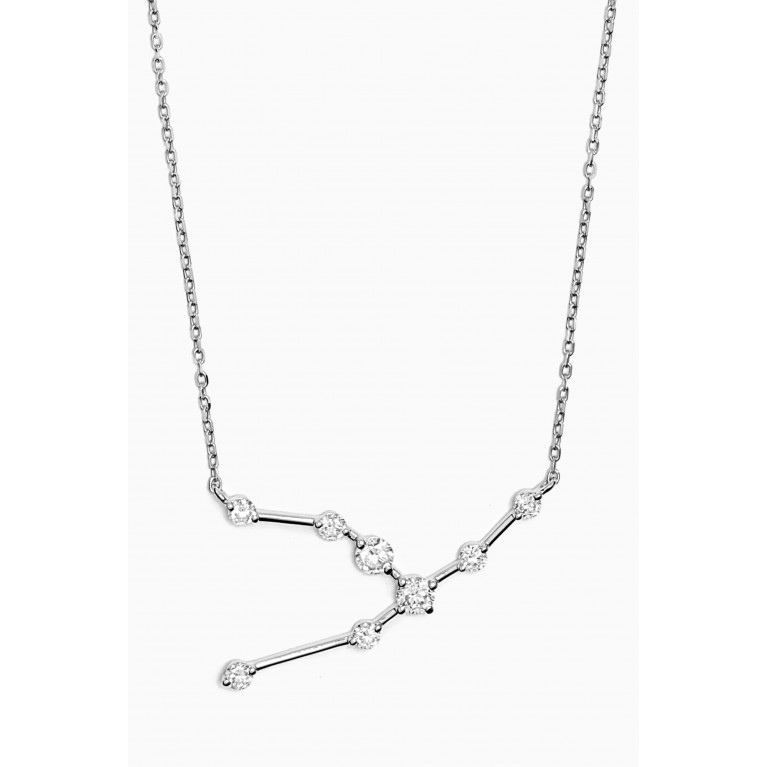 Fergus James - Taurus Constellation Diamond Necklace in 18kt White Gold