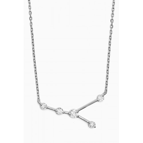 Fergus James - Cancer Constellation Diamond Necklace in 18kt White Gold