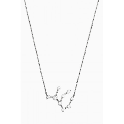 Fergus James - Virgo Constellation Diamond Necklace in 18kt White Gold