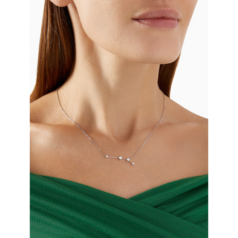 Fergus James - Aries Constellation Diamond Necklace in 18kt White Gold