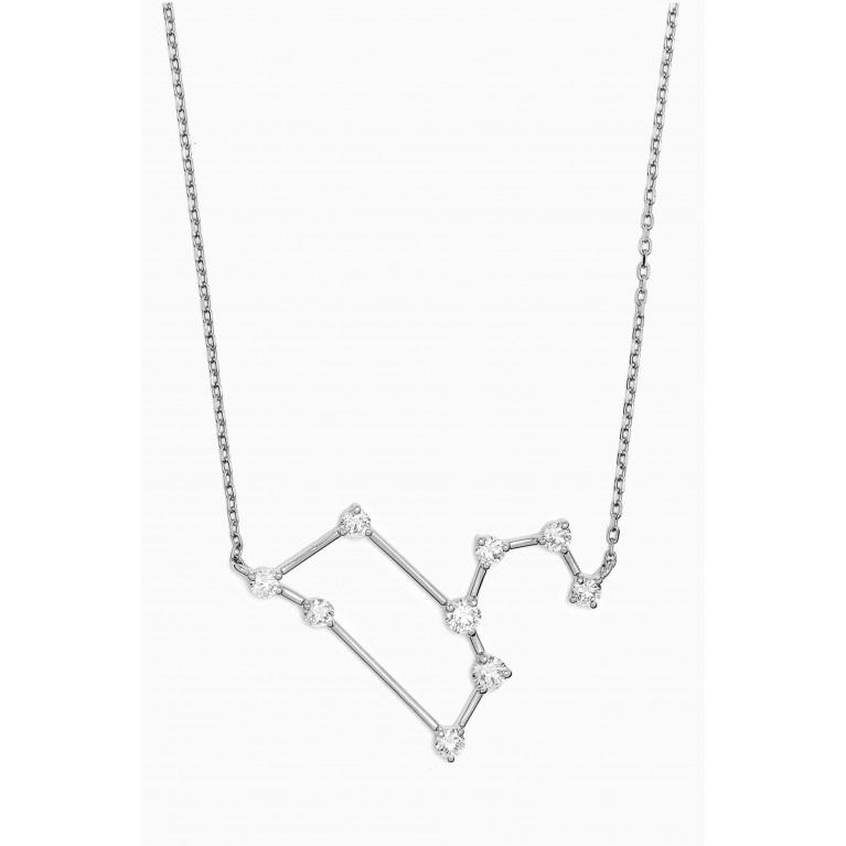 Fergus James - Leo Constellation Diamond Necklace in 18kt White Gold