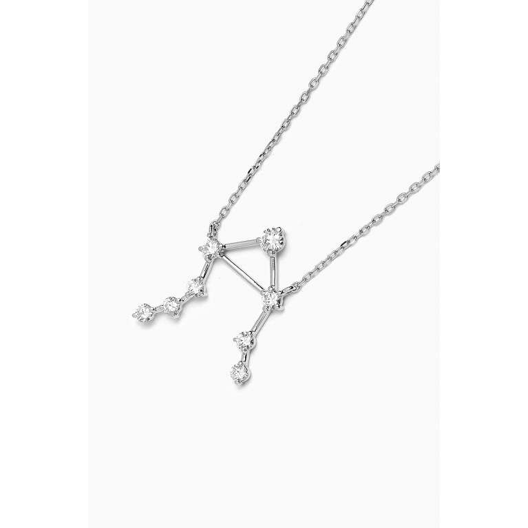 Fergus James - Libra Constellation Diamond Necklace in 18kt White Gold