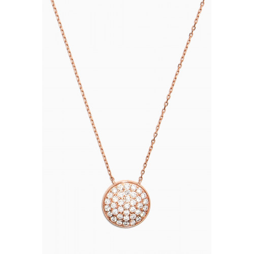 Fergus James - Disc Diamond Necklace in 18kt Rose Gold