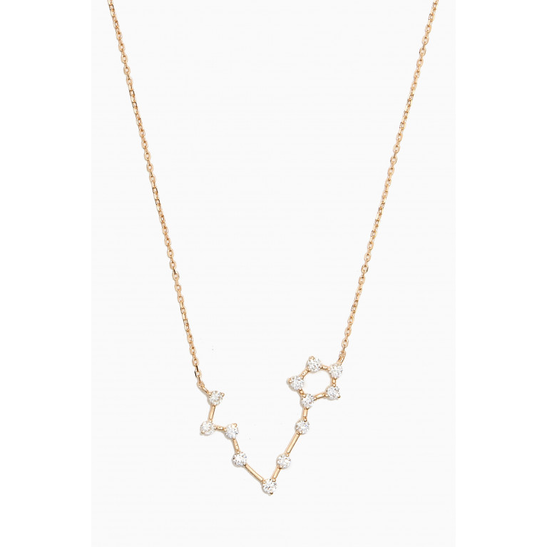 Fergus James - Pisces Constellation Diamond Necklace in 18kt Gold