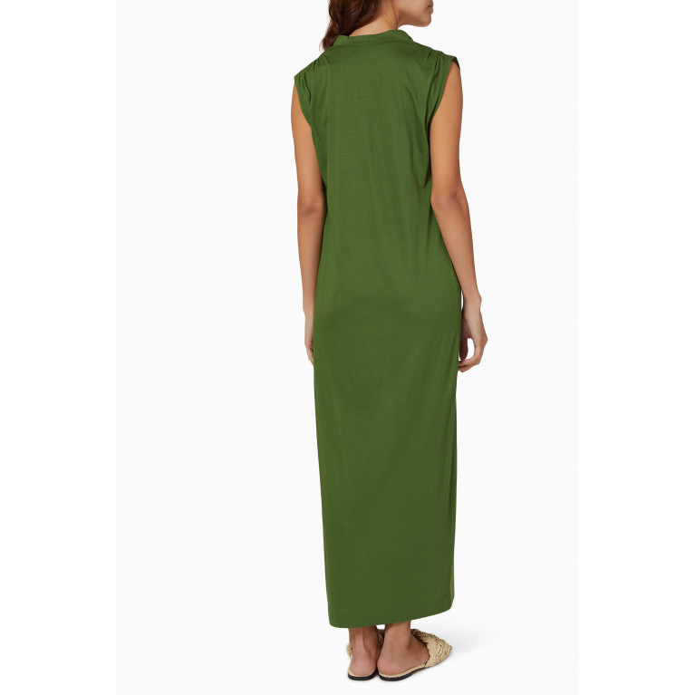 Bouguessa - Farah Dress in Jersey Green