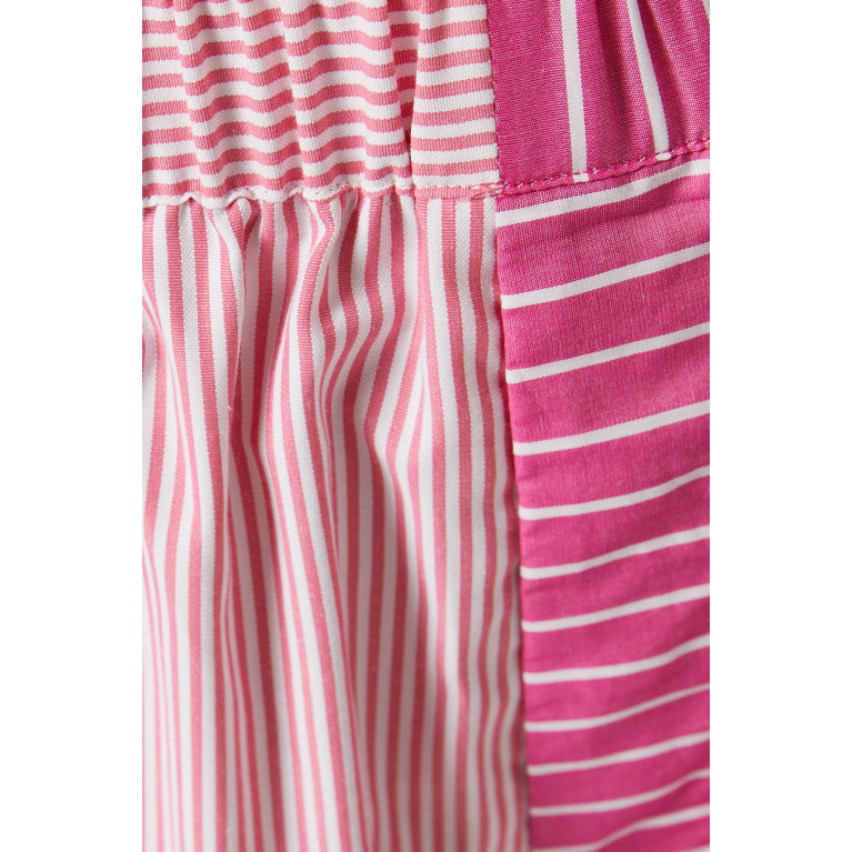 Bouguessa - Afreen Striped Shorts in Cotton Pink