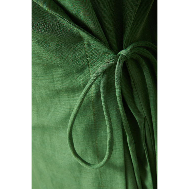 Bouguessa - Maha Wrap Dress in Linen Blend