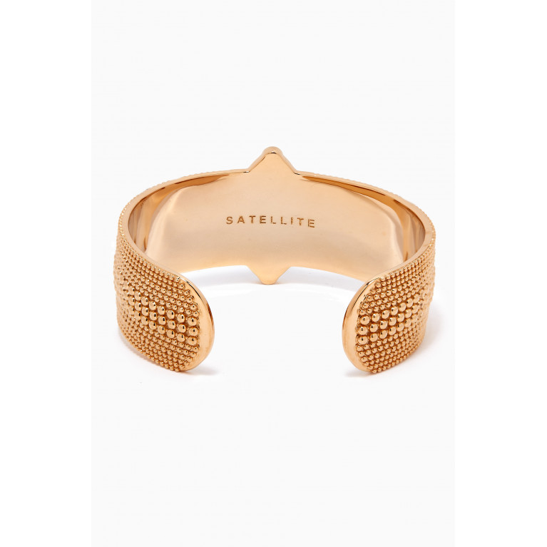 Satellite - Atria Cuff Bracelet in 14kt Gold-plated Metal