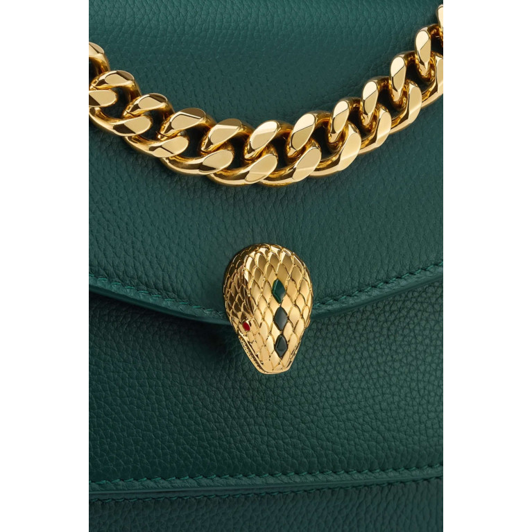 BVLGARI - Small Serpenti Forever Maxi Chain Crossbody Bag in Leather