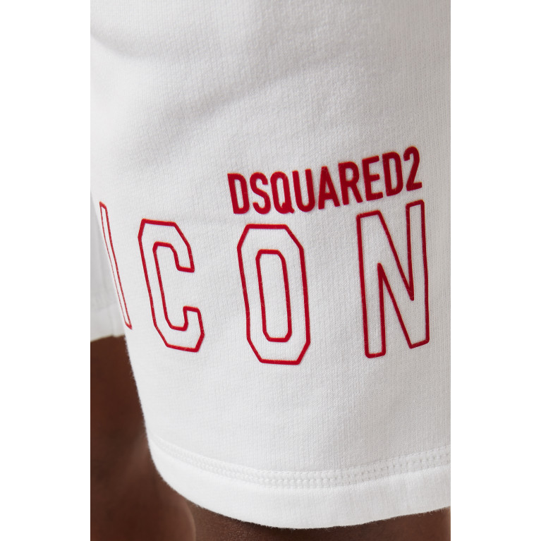 Dsquared2 - Ibra Logo Relax Shorts in Cotton-fleece
