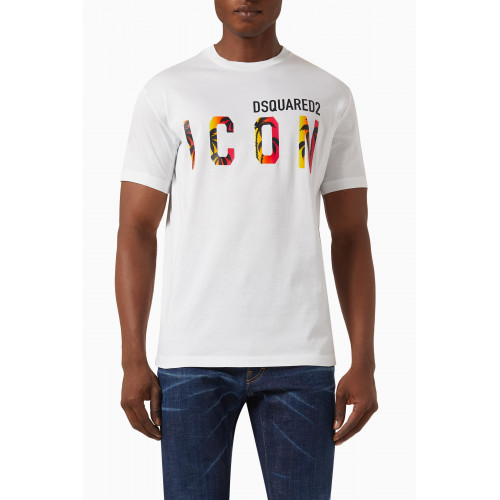 Dsquared2 - Icon Sunset Cool T-shirt in Cotton-jersey White
