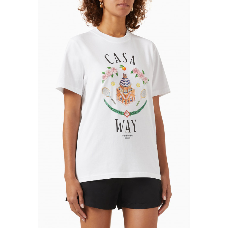 Casablanca - Casa Way Print T-shirt in Cotton