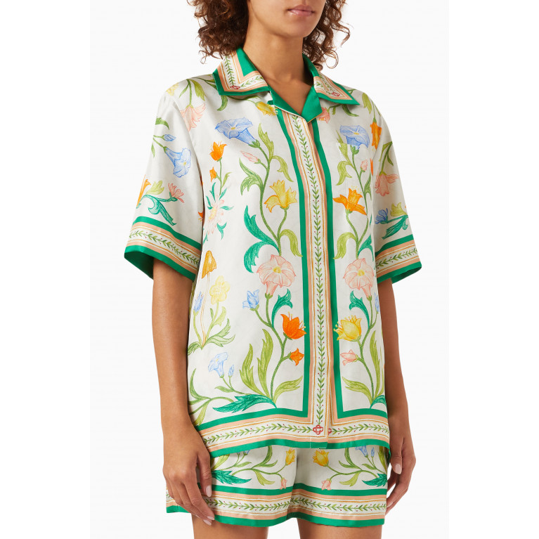 Casablanca - Larche Fleurie Shirt in Silk