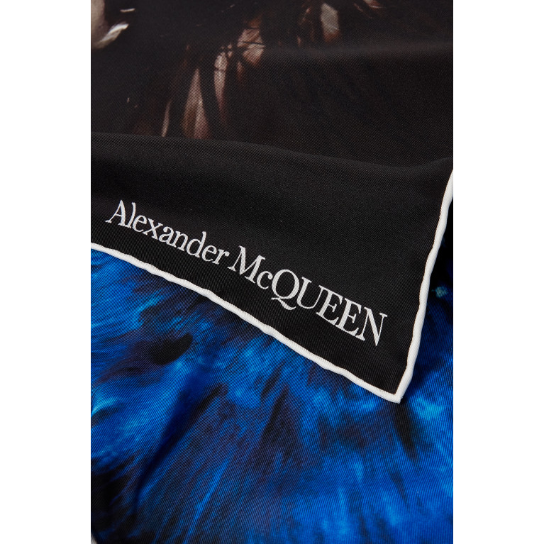 Alexander McQueen - Iris Graphic Scarf in Twill