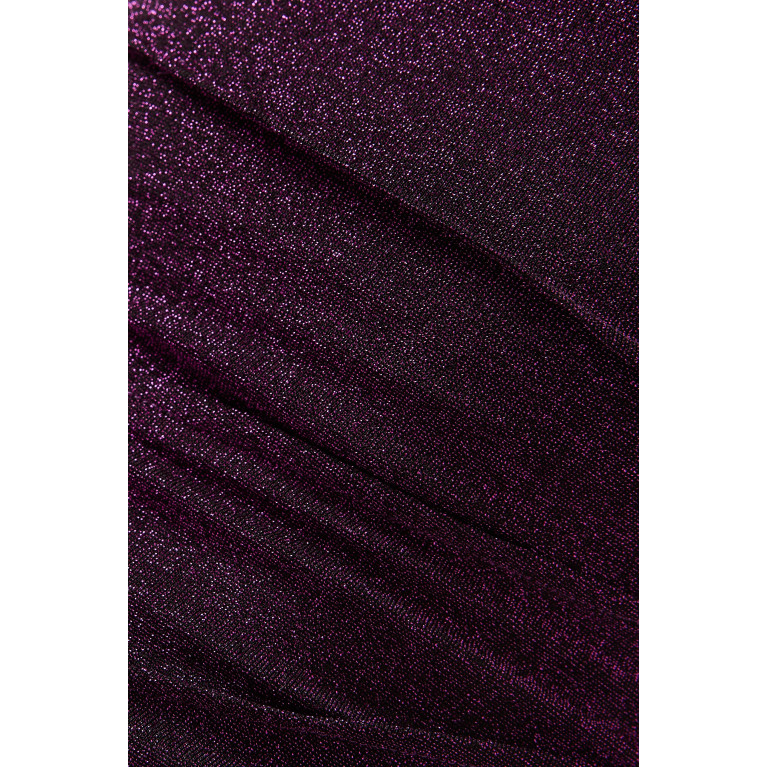 Misha - Auburn Sparkle Gown in Stretch-jersey Purple