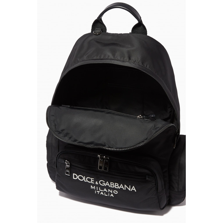 Dolce & Gabbana - Rubberized Logo Backpack in Nylon