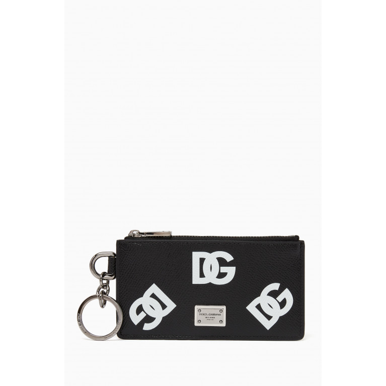 Dolce & Gabbana - Allover DG Print Cardholder in Dauphine Leather