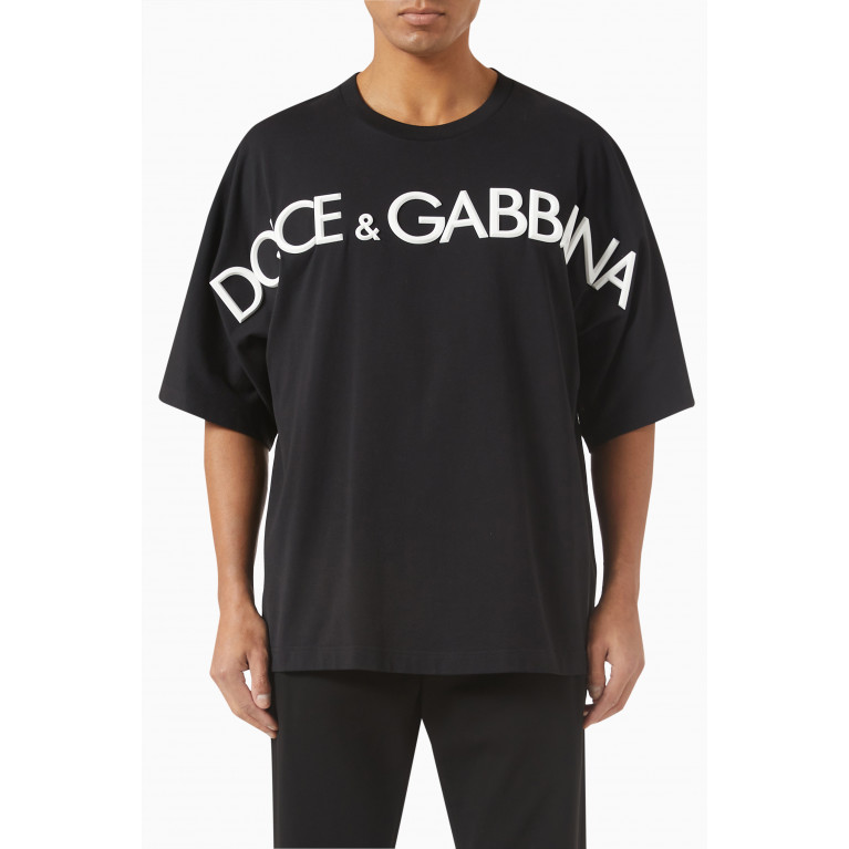 Dolce & Gabbana - Logo T-shirt in Cotton Jersey