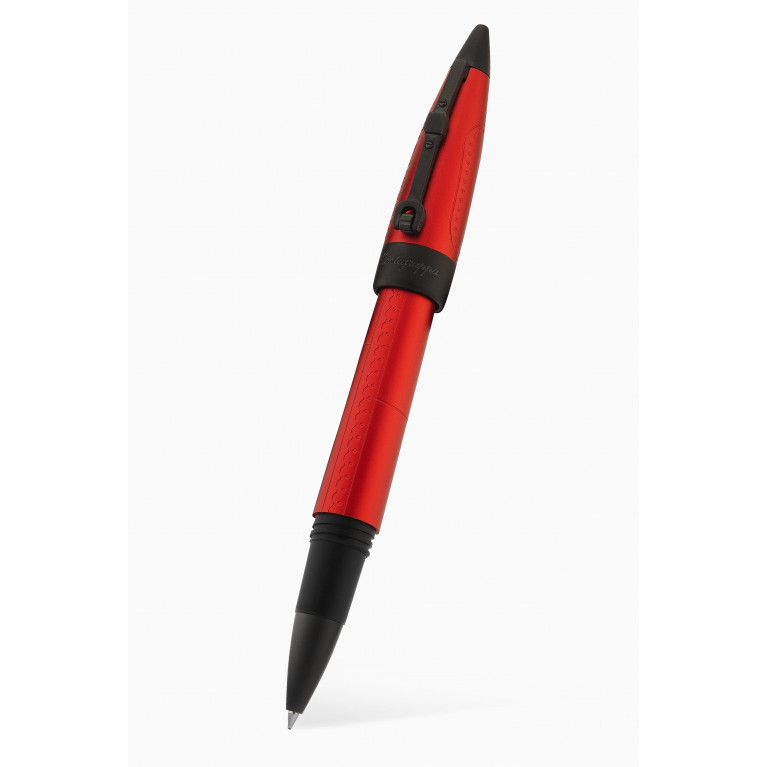 Montegrappa - Aviator Red Baron Rollerball Pen in Brushed Aluminium