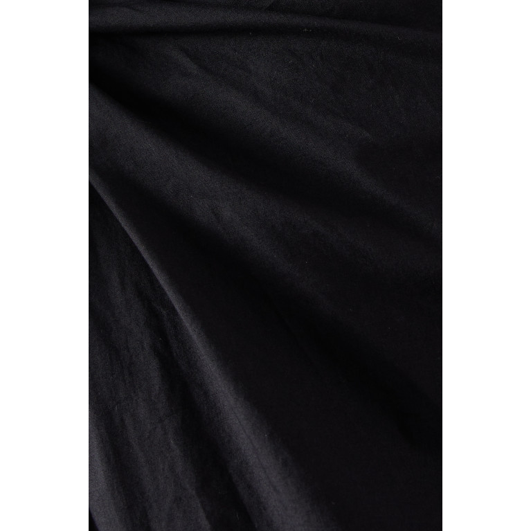 Ulla Johnson - Fiorella One-shoulder Midi Dress in Cotton Black