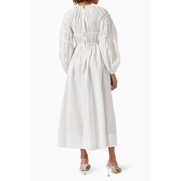 Ulla Johnson - Viviana Midi Dress in Cotton-poplin White