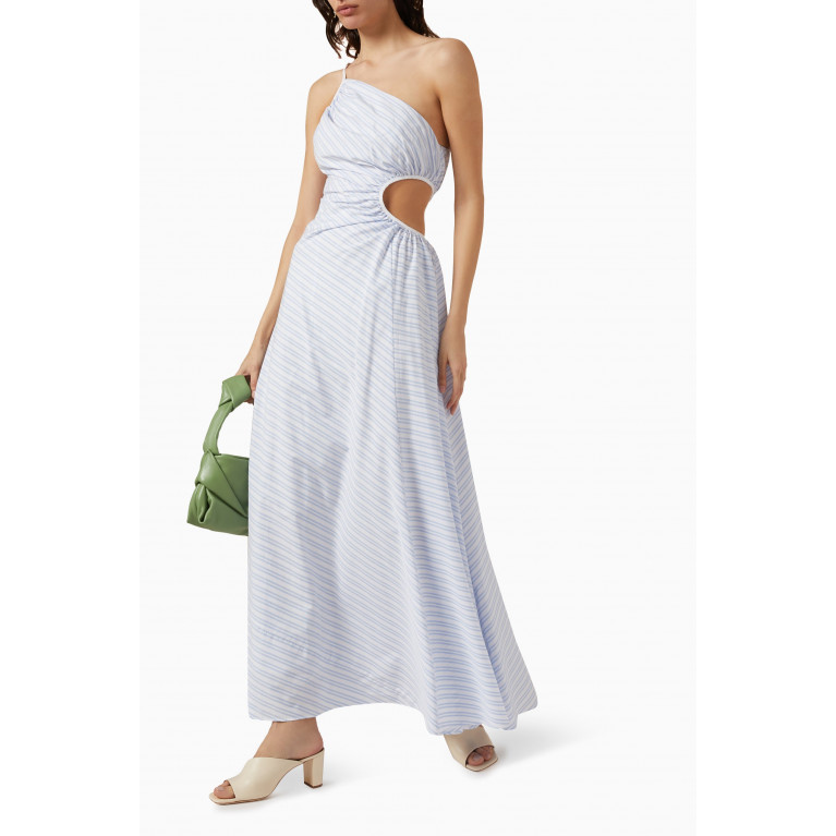 Staud - Jayla One-shoulder Maxi Dress in Cotton-poplin