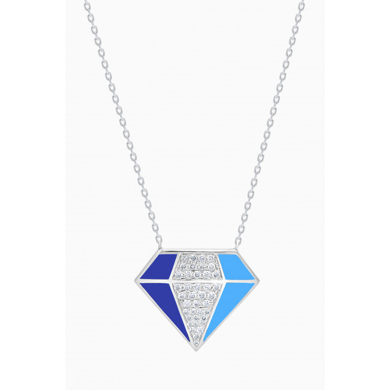 Lana Al Kamal - Joy Diamond Necklace in 18kt White Gold