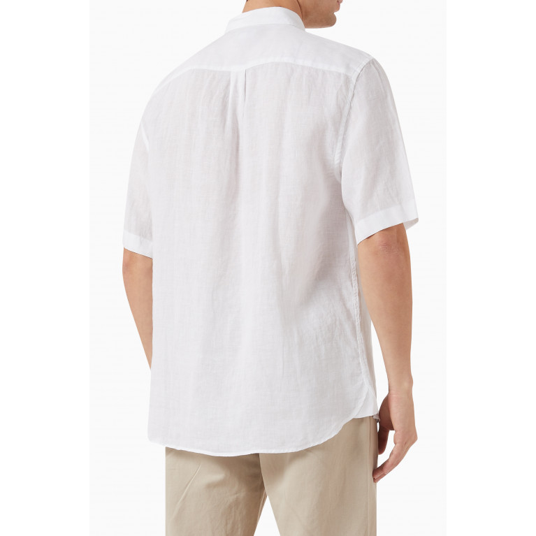 Sunspel - Patch Pocket Shirt in Linen White