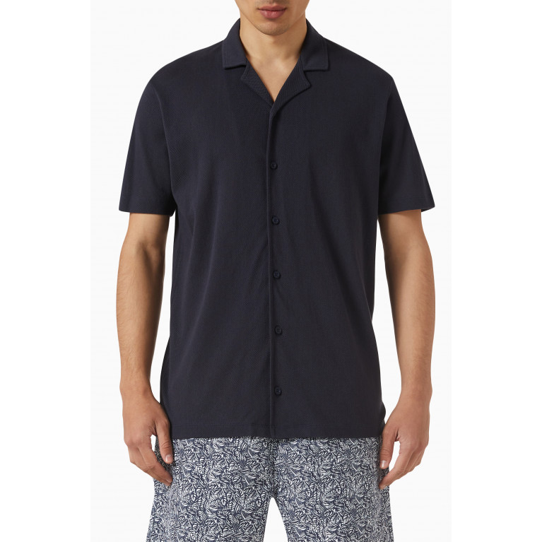 Sunspel - Riviera Camp Collar T-shirt in Cotton