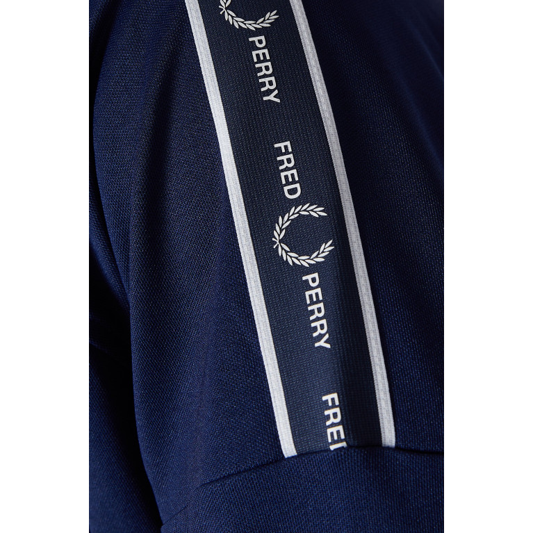 Fred Perry - Logo Taped Track Jacket in Polyester & Cotton