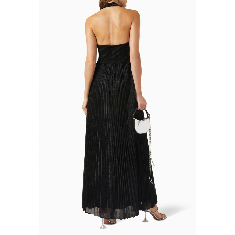 HALSTON - Tiffany Halterneck Gown in Shimmer Jersey