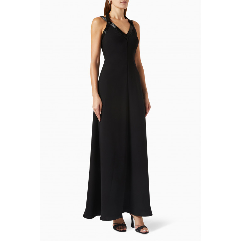 HALSTON - Allison Gown in Stretch Crepe