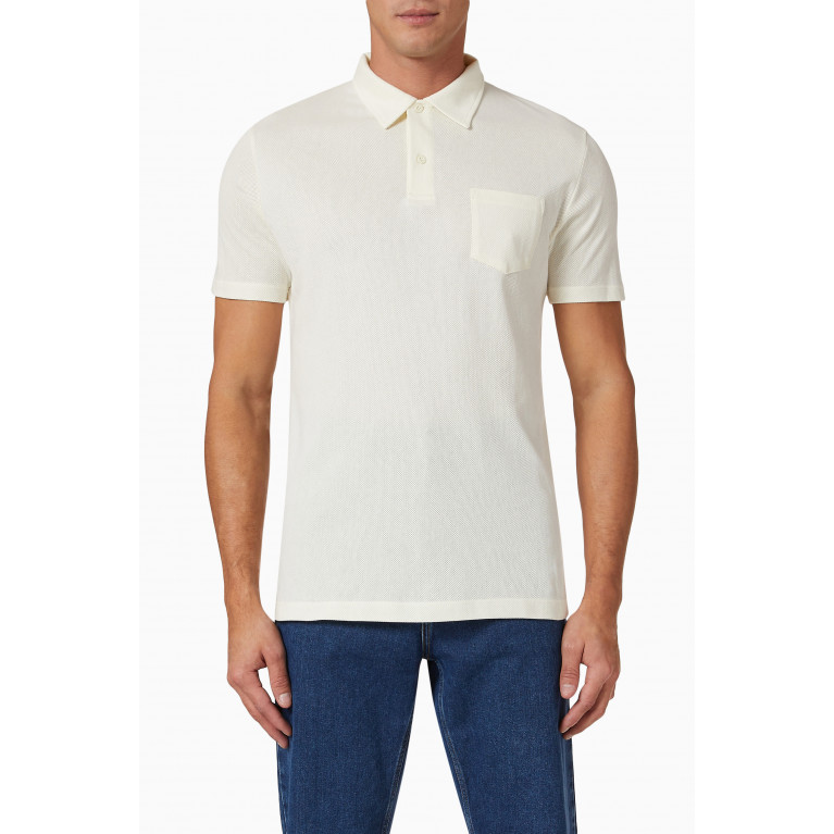 Sunspel - Riviera Polo Shirt in Cotton Neutral