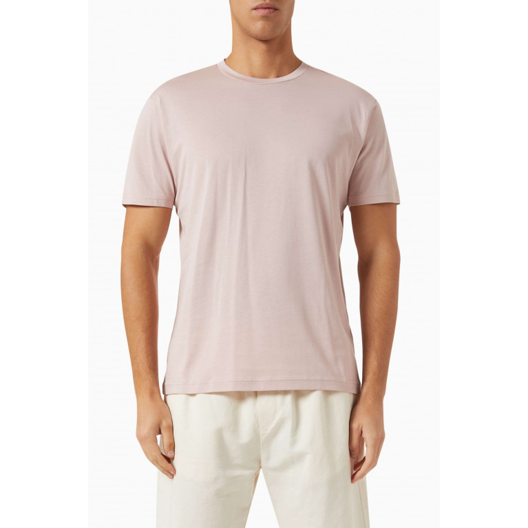Sunspel - Riviera T‑shirt in Organic Cotton Pink