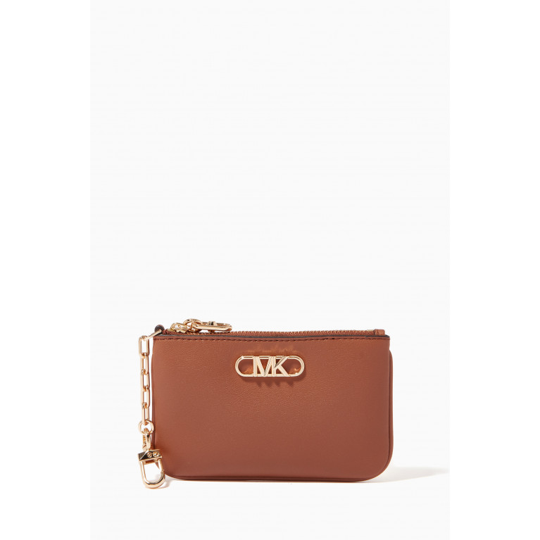 MICHAEL KORS - Small Parker Key & Card Holder in Smooth Leather