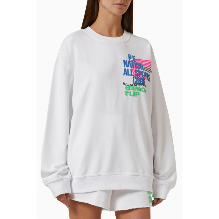 P.E. Nation - Power Up Sweatshirt in Organic Cotton French Terry