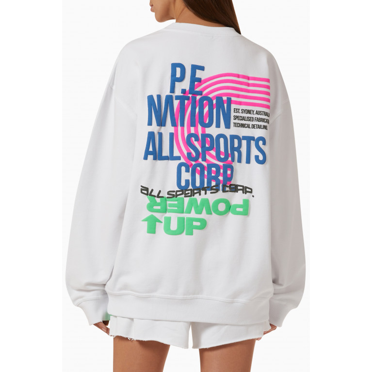 P.E. Nation - Power Up Sweatshirt in Organic Cotton French Terry