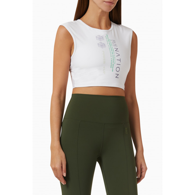 P.E. Nation - Pre Season Crop Top in Recycled Fabric