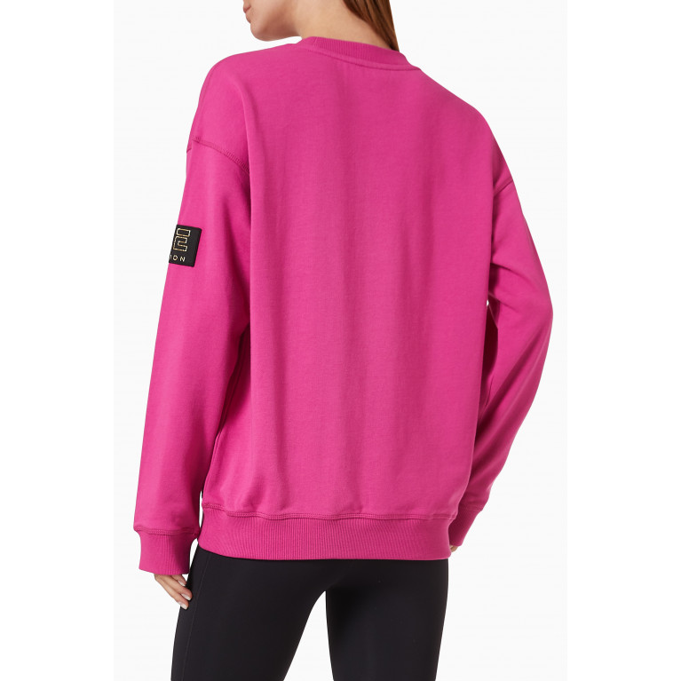P.E. Nation - Heads Up Sweatshirt in Organic Cotton French Terry Pink