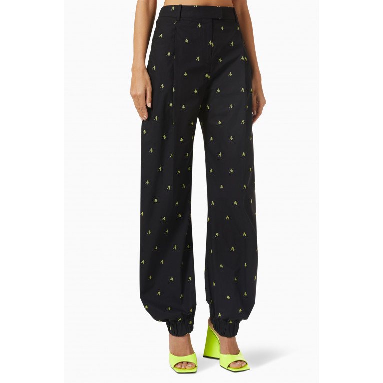 The Attico - Rey Printed Parachute Pants in Cotton