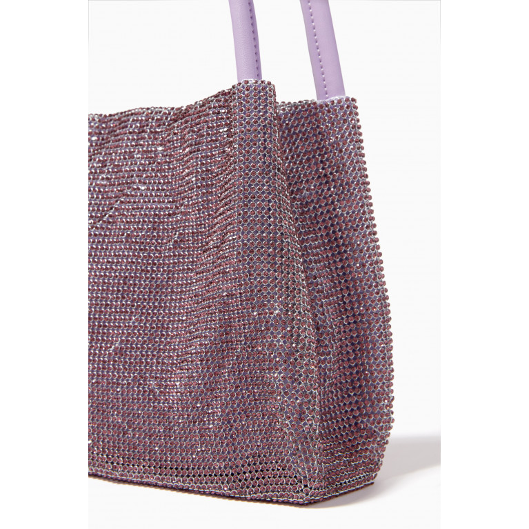 Staud - Penny Crystal-embellished Shoulder Bag Purple