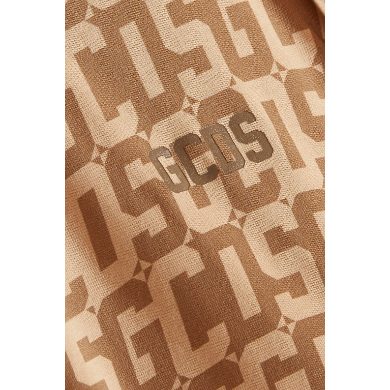 GCDS - Twisted Monogram T-shirt Brown