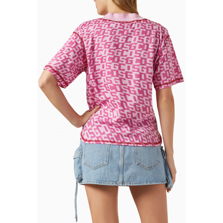 GCDS - Twisted Monogram T-shirt Pink